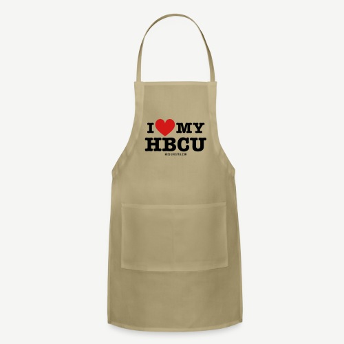I Love My HBCU - Women's Black, Red and White T-Sh - Adjustable Apron