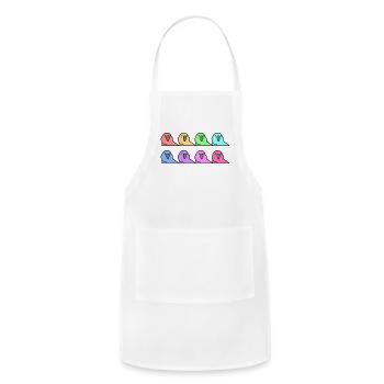 Party Parrot - Adjustable Apron - white - Front - Julia (174cm)