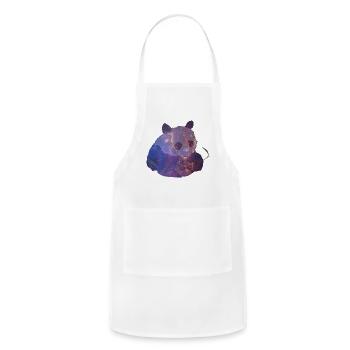 Cosmic Panda Nebula - Adjustable Apron - white - Front - Julia (174cm)