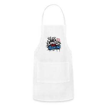No Limits, Just Vision - Adjustable Apron - white - Front - Julia (174cm)