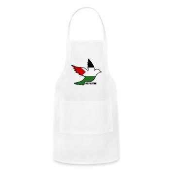 Free palestine - Adjustable Apron - white - Front - Julia (174cm)