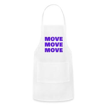 Move Triple Stack Purple - Adjustable Apron - white - Front - Julia (174cm)