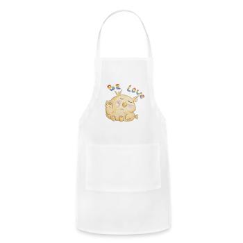 Chubby Zen Duck - Adjustable Apron - white - Front - Julia (174cm)