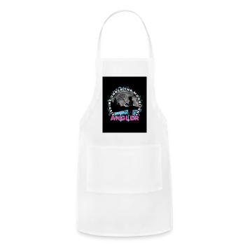 Moonlit Angler Circle Design - Adjustable Apron - white - Front - Julia (174cm)
