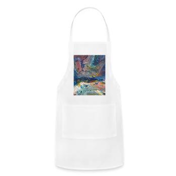 Vivid Fluid Mosaic - Adjustable Apron - white - Front - Julia (174cm)
