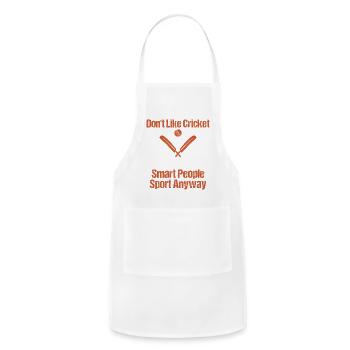 Cricket Attitude: Smart People Sport - Adjustable Apron - white - Front - Julia (174cm)