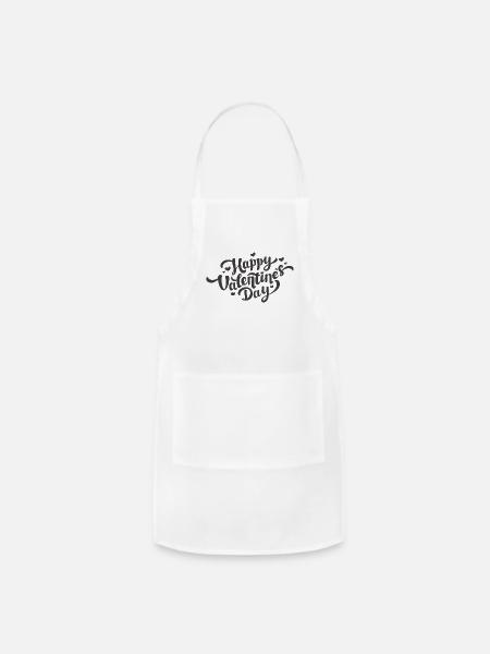 valentines day | valentines day gifts | valentine - Adjustable Apron - white