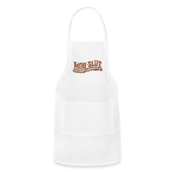 Mud Slut Hitting Every Hole Mudding - Adjustable Apron - white - Front - Julia (174cm)