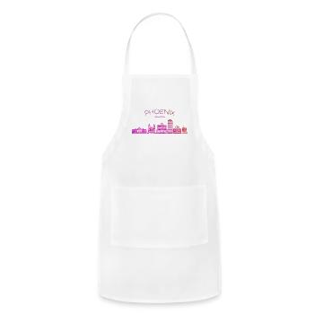Phoenix Skyline - Adjustable Apron - white - Front - Julia (174cm)