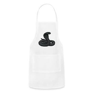  Cobra Snake Venomous Reptile Terrarium Keeper - Adjustable Apron - white - Front - Julia (174cm)