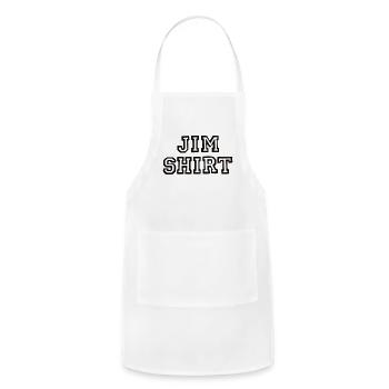Jim Shirt Plain - Adjustable Apron - white - Front - Julia (174cm)