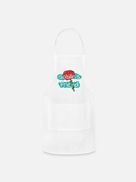 Goblin's Friend Rose Korean Drama - Adjustable Apron - white