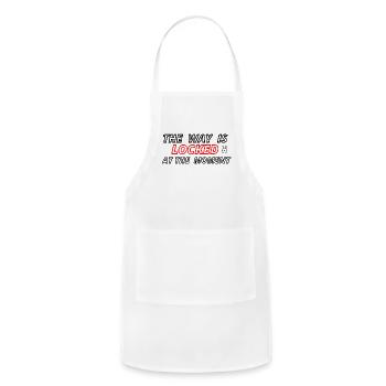 THE WAY IS LOCKED - Adjustable Apron - white - Front - Julia (174cm)