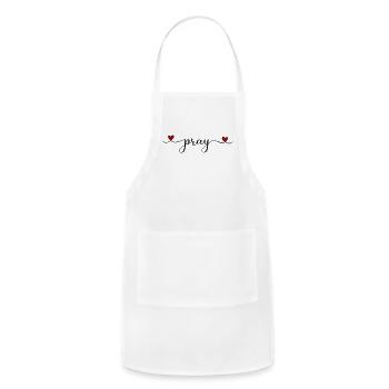 pray - Adjustable Apron - white - Front - Julia (174cm)
