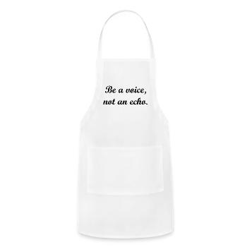 Be a voice, not an echo. - Adjustable Apron - white - Front - Julia (174cm)