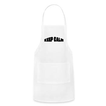 KEEP CALM - Adjustable Apron - white - Front - Julia (174cm)