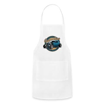 Vintage Custom Classic Car Design - Adjustable Apron - white - Front - Julia (174cm)