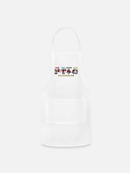 Tropical camo - Adjustable Apron - white