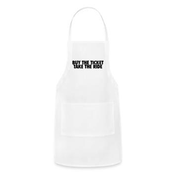 Buy The Ticket Take The Ride - Adjustable Apron - white - Front - Julia (174cm)