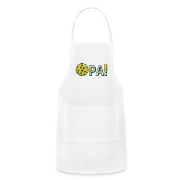 Pickleball Opa! Let's play - Adjustable Apron - white - Front - Julia (174cm)