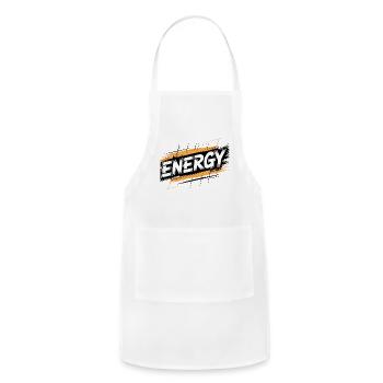 Energetic Brush Burst - Adjustable Apron - white - Front - Julia (174cm)