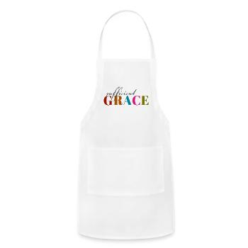 sufficient GRACE - Adjustable Apron - white - Front - Julia (174cm)