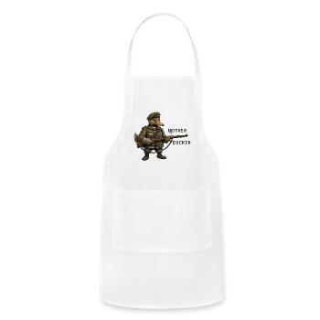 Mother Ducker  - Adjustable Apron - white - Front - Julia (174cm)