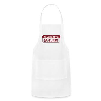 Allergic To Bullshit - Adjustable Apron - white - Front - Julia (174cm)