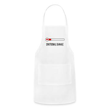 Emotional Damage - Adjustable Apron - white - Front - Julia (174cm)