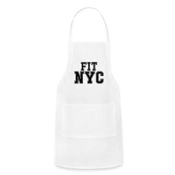 Funny Fit, Fashion Institute of Technology - Adjustable Apron - white - Front - Julia (174cm)