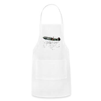 La-5 - Adjustable Apron - white - Front - Julia (174cm)