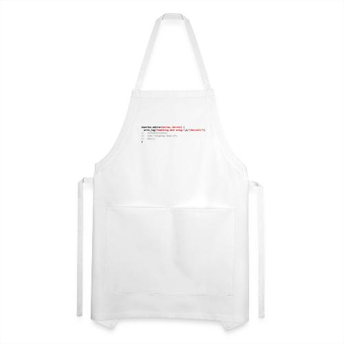 onError — The show must go on - Adjustable Apron