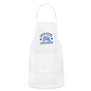 drop hate, join hands - Adjustable Apron - white - Front - Julia (174cm)