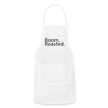 Boom Roasted - Adjustable Apron - white - Front - Julia (174cm)