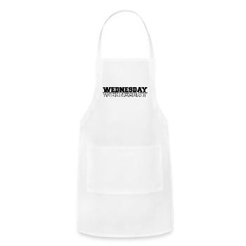 Wednesday Collection - Adjustable Apron - white - Front - Julia (174cm)