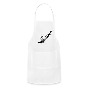 Midnight Dandelion Constellation - Adjustable Apron - white - Front - Julia (174cm)