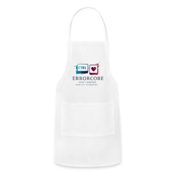 Ctrl Errorcore Stay Cursed - Adjustable Apron - white - Front - Julia (174cm)