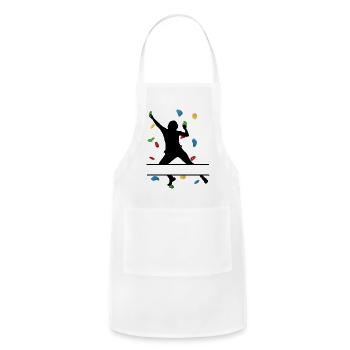 Climbing Wall Man – Custom Climber - Adjustable Apron - white - Front - Julia (174cm)