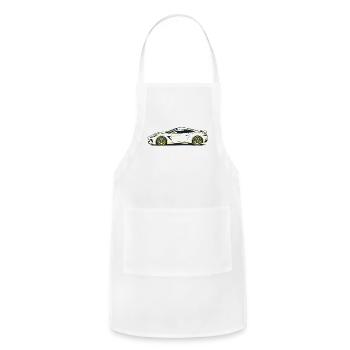 Starburst Velocity Racer - Adjustable Apron - white - Front - Julia (174cm)
