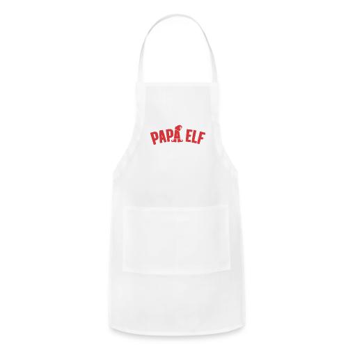 Papa Elf in Red - Adjustable Apron