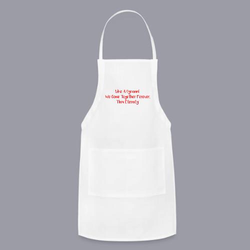 TOGETHER FOREVER (ORANGE PRINT) - Adjustable Apron