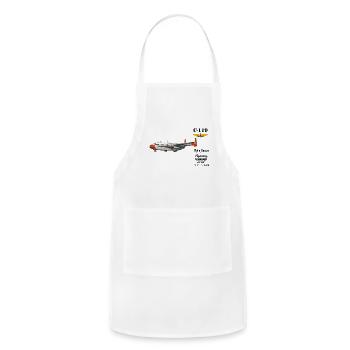 C-119 - Adjustable Apron - white - Front - Julia (174cm)