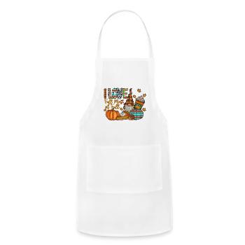 I Love Fall Most Of Fall - Adjustable Apron - white - Front - Julia (174cm)