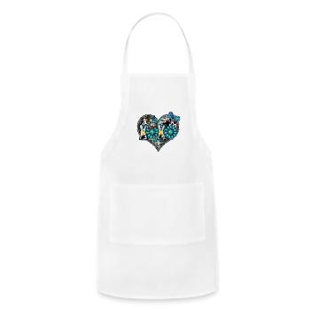 Western Xoxo - Adjustable Apron - white - Front - Julia (174cm)