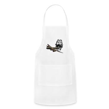 Camouflage RAF Bomber Artwork - Adjustable Apron - white - Front - Julia (174cm)