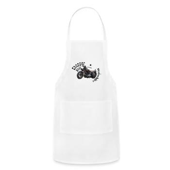 Rust Belt Roadster Vintage - Adjustable Apron - white - Front - Julia (174cm)