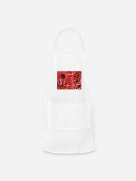 Urban Notation - Adjustable Apron - white