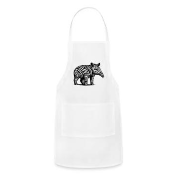 Tribal Tapir - Adjustable Apron - white - Front - Julia (174cm)