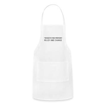 policy and change - Adjustable Apron - white - Front - Julia (174cm)