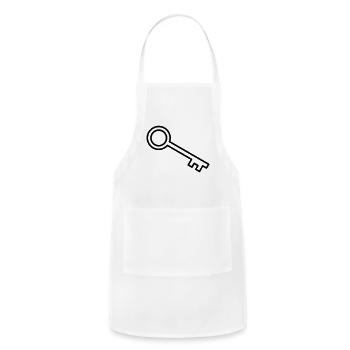 key - Adjustable Apron - white - Front - Julia (174cm)